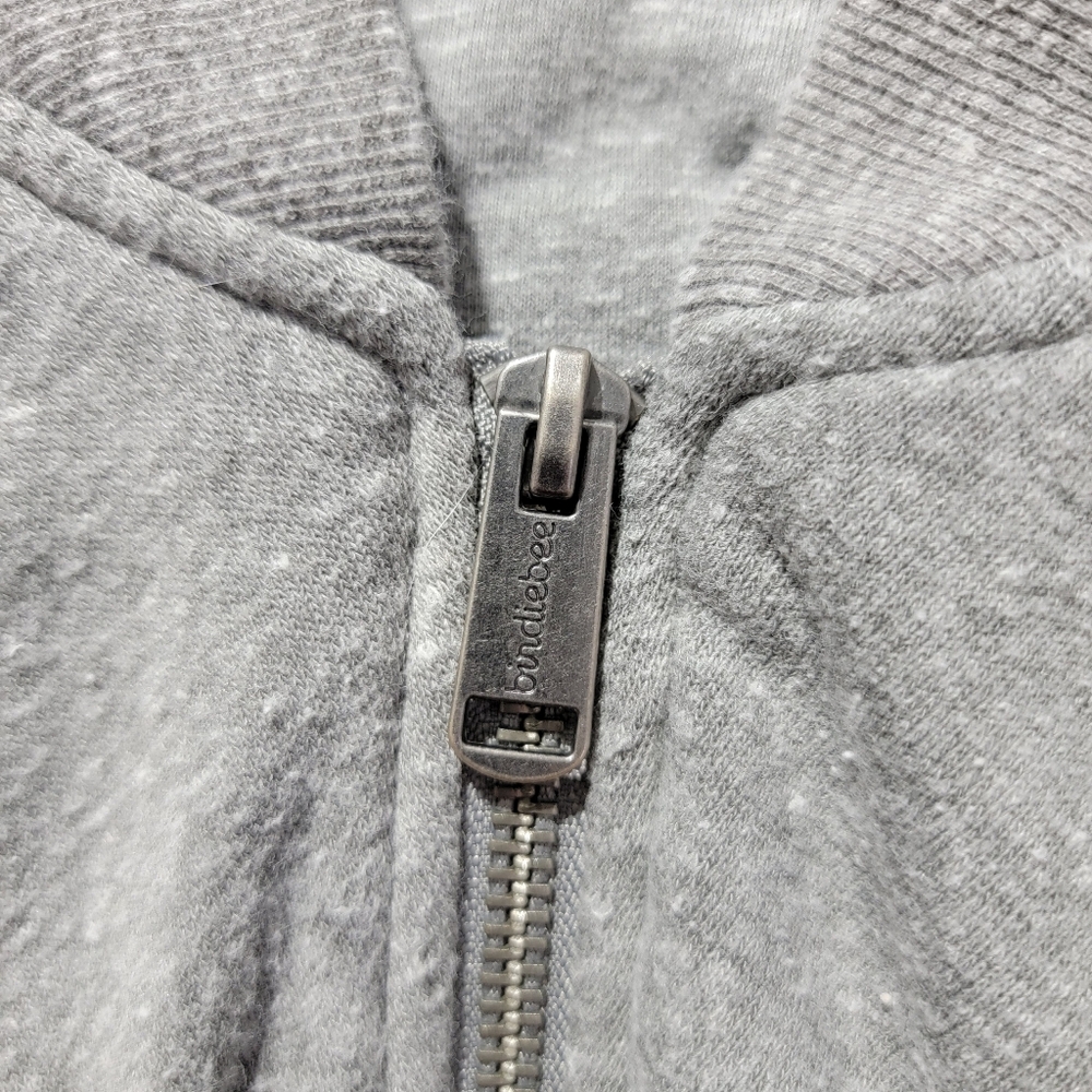 Birdiebee Ruffled Gray Full Zip Sweatshirt Bee Giving Heart Soft Cozy XL - Picture 9 of 15